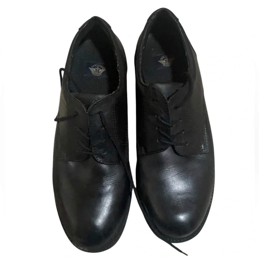 Dockers Mens Shoe Size 10,5 Genuine Leather Black Toe Comfort